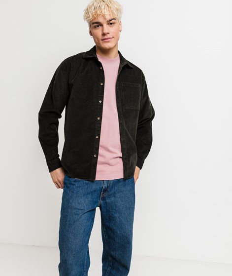 KAUF DICH GLÜCKLICH Hemd Dunkelgrün aus Bio-Baumwolle