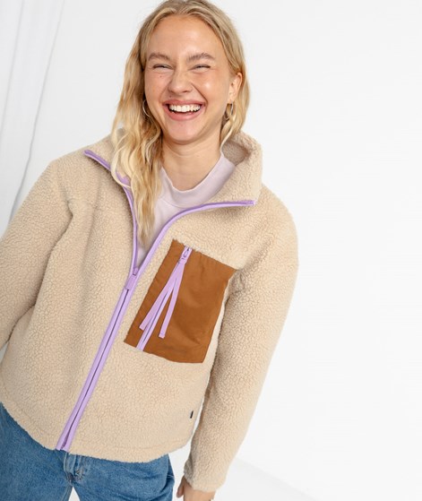 SELFHOOD Pocket Teddy Jacke Beige