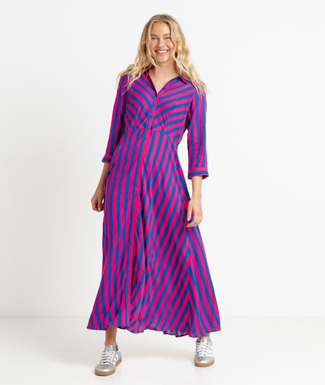 YAS YASSavanna Kleid Pink und Blau gestreift