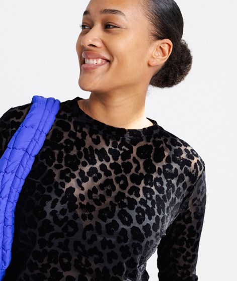 KAUF DICH GLÜCKLICH Longsleeve Schwarz Leo