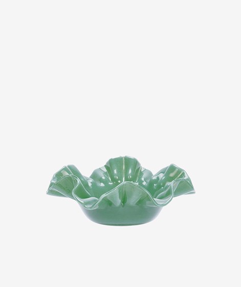 MADAM STOLTZ Glas Schale (28x10) Grün
