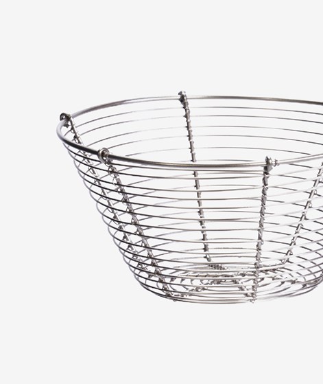 MADAM STOLTZ Draht Korb Silber