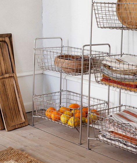 MADAM STOLTZ Eisengestell mit Körben