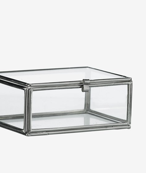 MADAM STOLTZ Rechteckige Glas Box Transparent