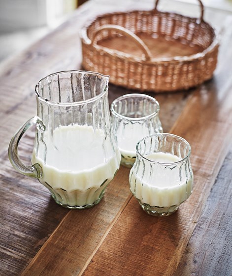 MADAM STOLTZ Trink Glas Grünlich Transparent