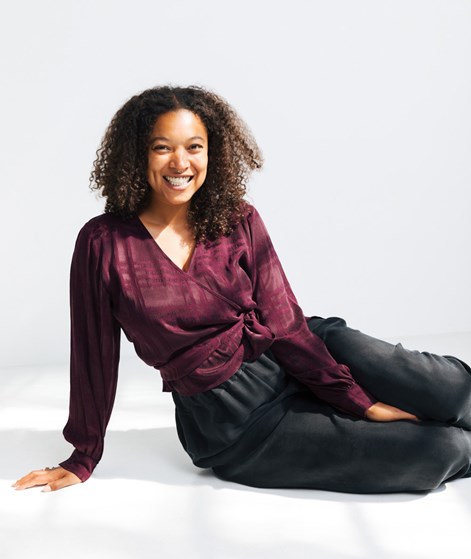 DARIADÉH Nada Bluse Aubergine