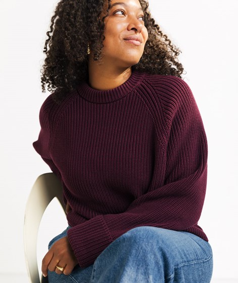 DARIADÉH Justyna Pullover Bordeauxrot
