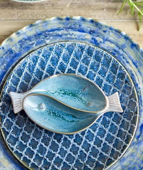 BLOOMINGVILLE Mei Servierplatte Blau