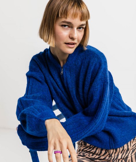 MSCH COPENHAGEN MSCHJin Nenaya Zip Cardigan Blau