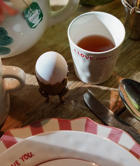 ANNA + NINA I love you Coffee Becher Cremeweiß