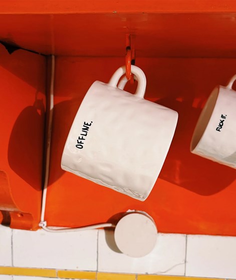 ANNA + NINA Offline Tasse Weiß