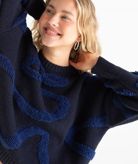 KAUF DICH GLÜCKLICH Pullover Dunkelblau Blau