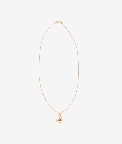 EBBA Kette Gold Herz Glitzersteine
