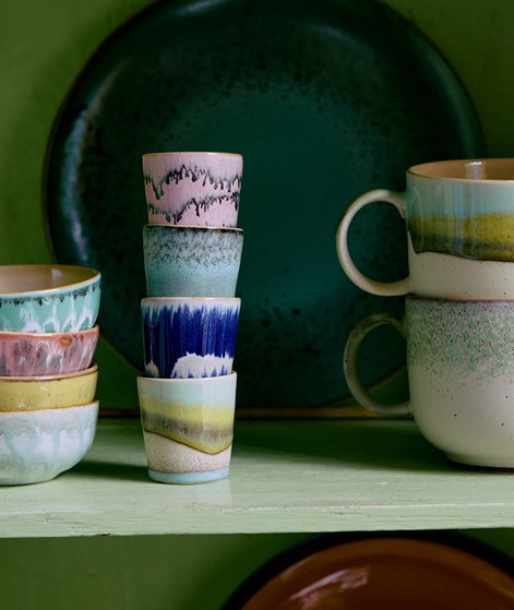 HKLIVING 70s Ceramics (4er-Set) Eierbecher
