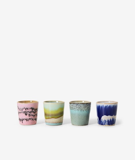 HKLIVING 70s Ceramics (4er-Set) Eierbecher