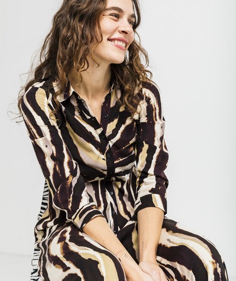 YAS YASSavanna Long Shirt Kleid mehrfarbig