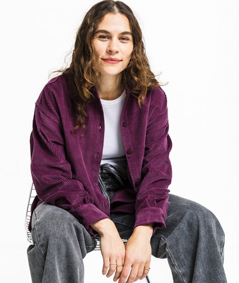 KAUF DICH GLÜCKLICH Cord Overshirt Bordeaux