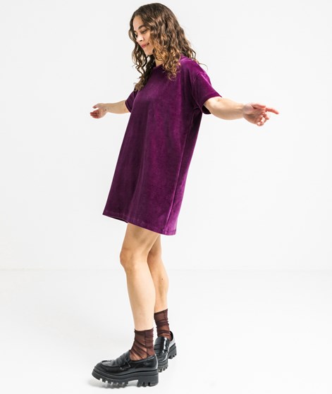 KAUF DICH GLÜCKLICH Samt Kleid Lila