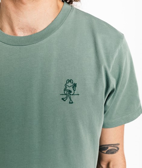 KAUF DICH GLÜCKLICH T-Shirt Frog Salbeigrün