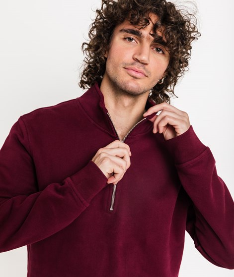 KAUF DICH GLÜCKLICH Sweater Bordeaux aus Bio-Baumwolle