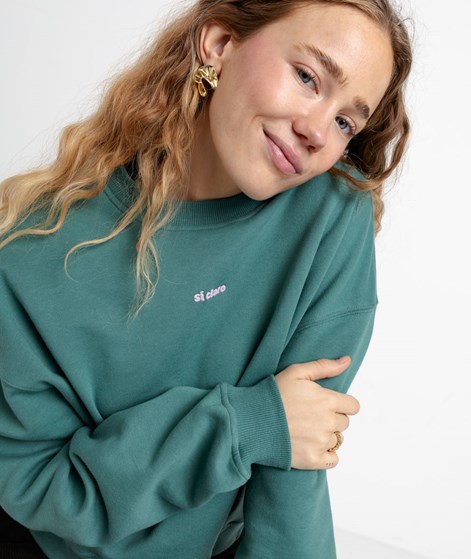 KAUF DICH GLÜCKLICH Sweater Si Claro Grün aus Bio-Baumwolle