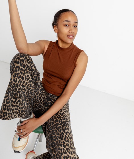 KAUF DICH GLÜCKLICH Top Braun aus Viskose (LENZING&trade; ECOVERO&trade;)