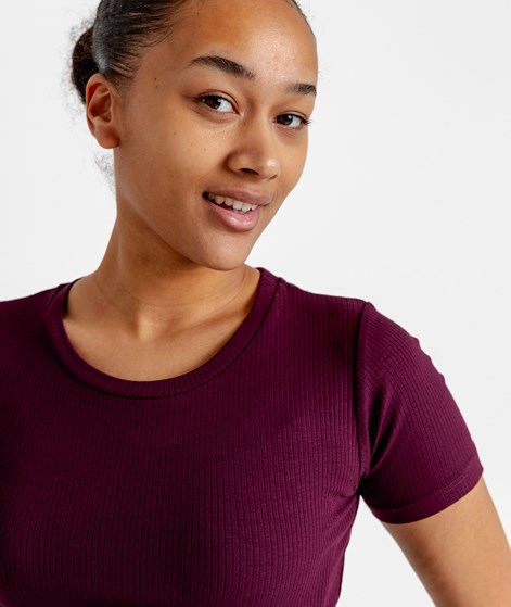 KAUF DICH GLÜCKLICH T-Shirt Bordeaux aus Viskose (LENZING&trade; ECOVERO&trade;)