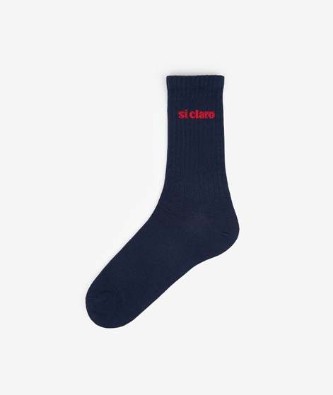 KAUF DICH GLÜCKLICH Socken Dunkelblau Si Claro aus Bio-Baumwolle