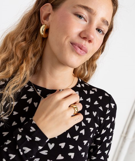 KAUF DICH GLÜCKLICH Longsleeve Hearts aus Viskose (LENZING&trade; ECOVERO&trade;)