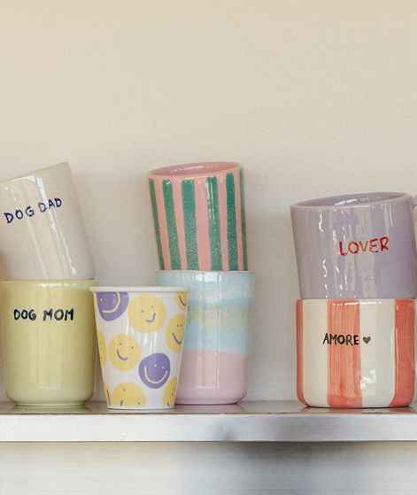 KAUF DICH GLÜCKLICH Becher stripes