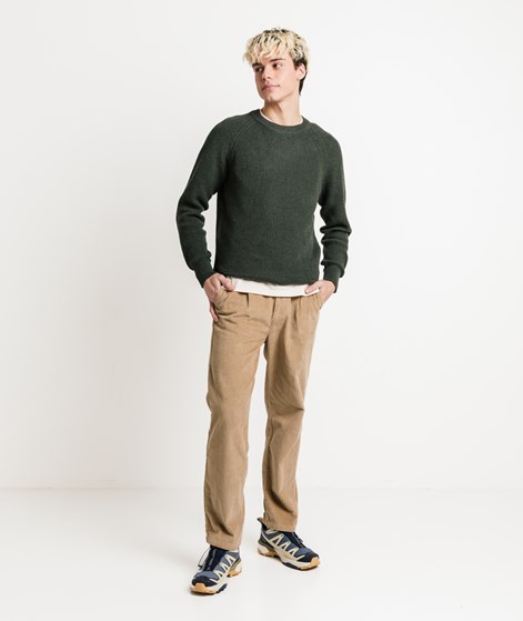 NOWADAYS Half Stitch Raglan Pullover Grü