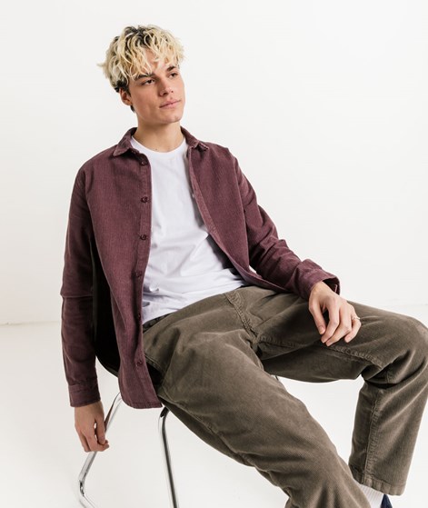 KAUF DICH GLÜCKLICH Cordhemd lila