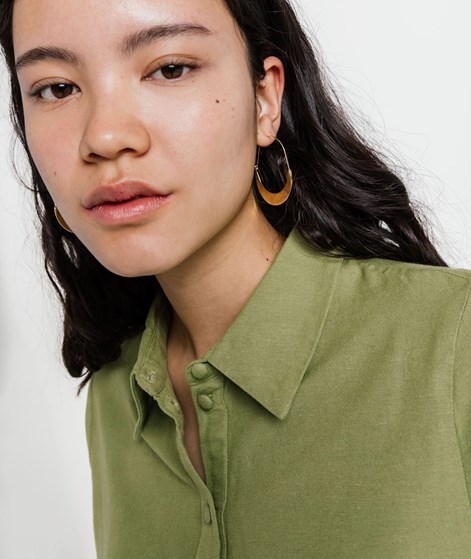 EBBA Flache Creolen Ohrringe Gold