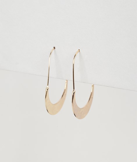 EBBA Flache Creolen Ohrringe Gold