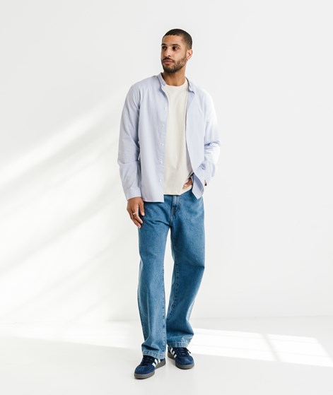 NOWADAYS Special Mini Collar Hemd Hellblau