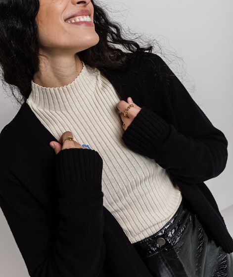 VILA VIRil Kurzer Strickcardigan Schwarz