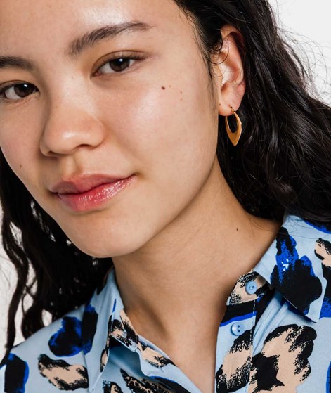 EBBA Schlichte Ohrringe Gold